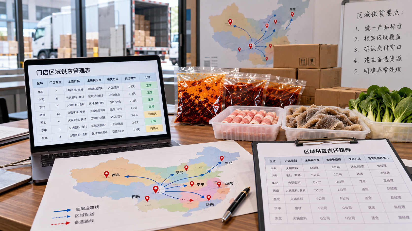 火锅门店跨区域供应商怎么管理？统一产品标准，分区域落实供货责任