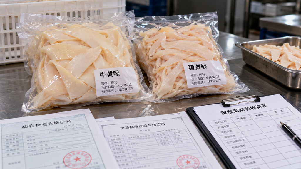 火锅黄喉采购，牛黄喉和猪黄喉怎么区分？