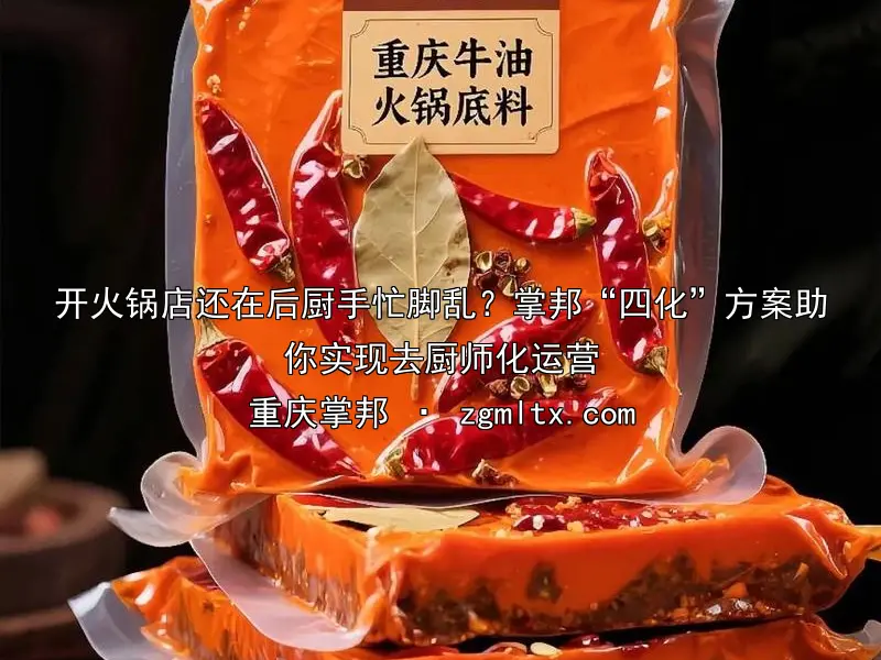 开火锅店还在后厨手忙脚乱？掌邦“四化”方案助你实现去厨师化运营