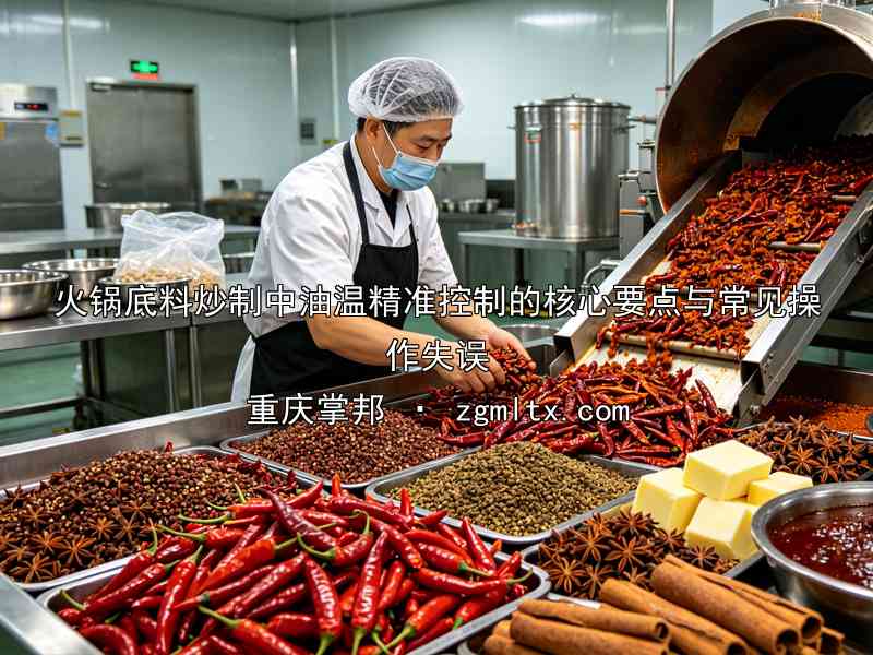 火锅底料炒制中油温精准控制的核心要点与常见操作失误