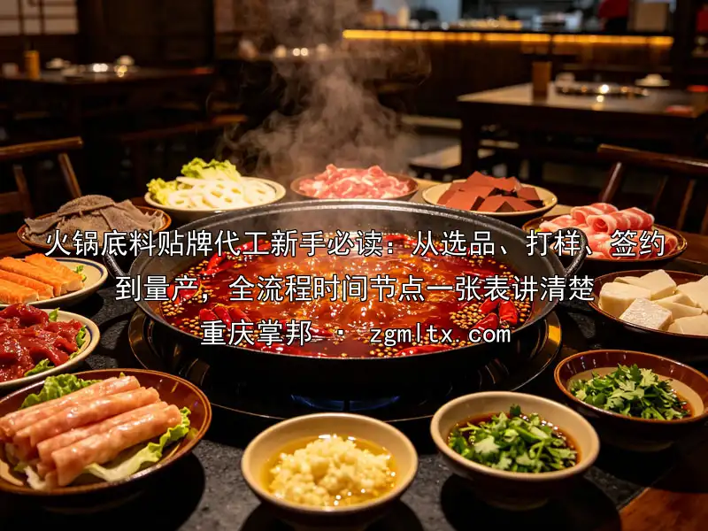 火锅底料贴牌代工新手必读：从选品、打样、签约到量产，全流程时间节点一张表讲清楚