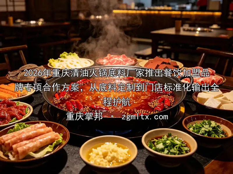 2026年重庆清油火锅底料厂家推出餐饮加盟品牌专项合作方案，从底料定制到门店标准化输出全程护航