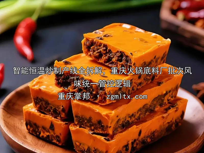 智能恒温炒制产线全拆解，重庆火锅底料厂批次风味统一管控逻辑